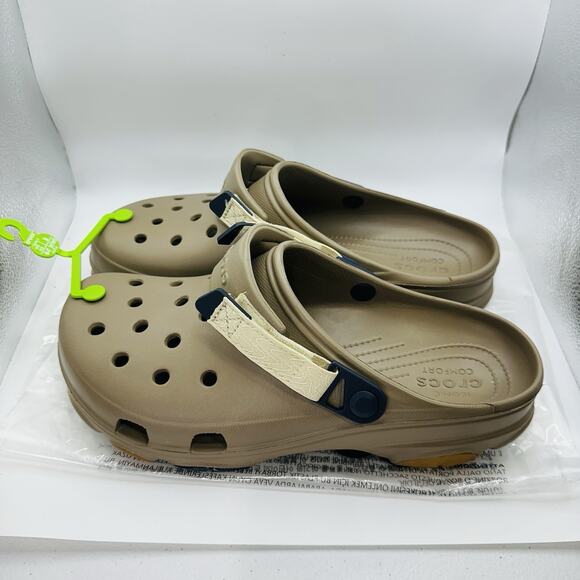 Crocs Classic All Terrain Clog Khaki Tan Outdoor Water Shoes | Men’s Size 12 US main image 7